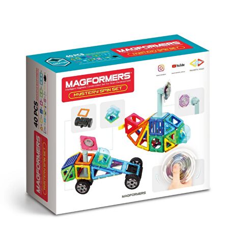 Magformers Mıknatıslı Mystery Spin Set  - 40 Parça
