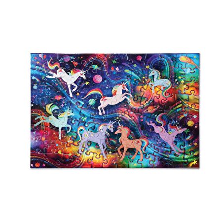 Unicorn Galaksi 5+ Yaş Büyük Boy Puzzle 100 Parça