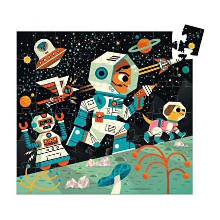 Djeco Dekoratif Puzzle 54 Parça / Space Station