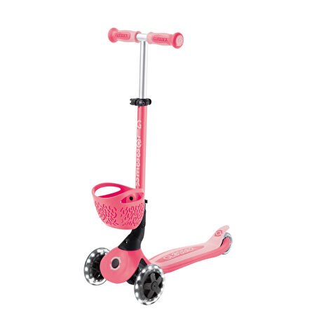 Globber Go Up Baby 360 Işıklı Scooter - Koyu Pastel Pembe