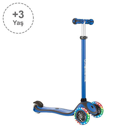 Globber Primo Plus Işıklı Scooter - Lacivert