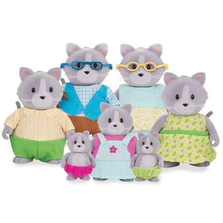 Li'l Woodzeez Gri Kedi Ailesi