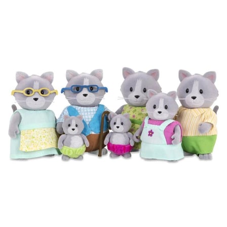 Li'l Woodzeez Gri Kedi Ailesi