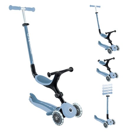 Globber Go Up Active Ecologic Işıklı Scooter - Blueberry
