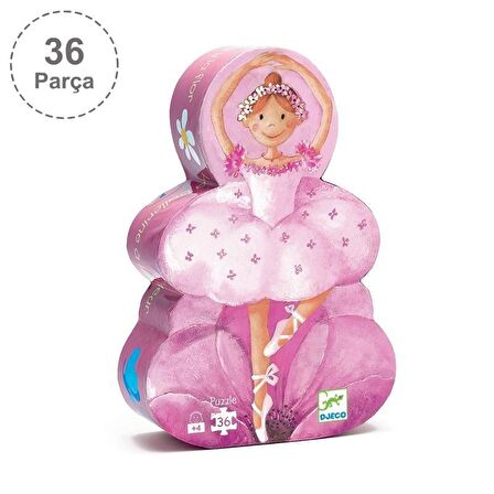 Djeco Dekoratif Puzzle 36 Parça - The Ballerina With The Flower