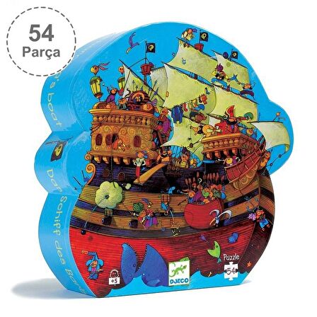 Djeco Dekoratif Puzzle 54 Parça - Barbarossa's Boat