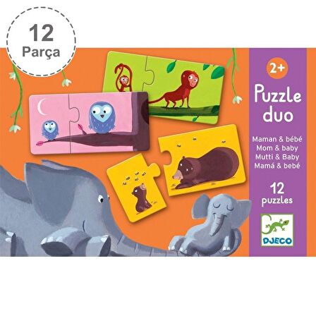 Djeco İkili Puzzle - Duo Mom Baby