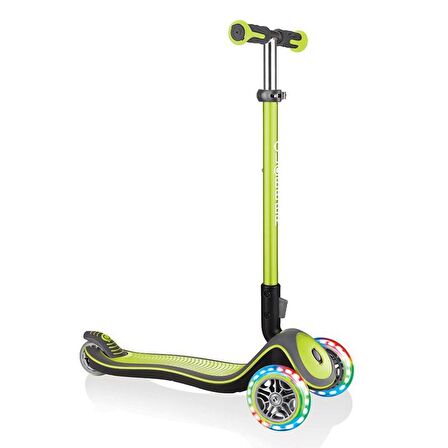 Globber Elite Deluxe Işıklı Scooter - Yeşil