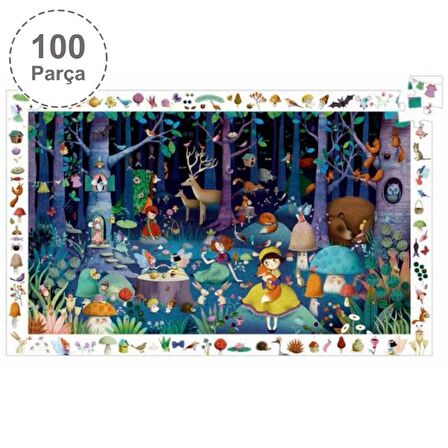 Djeco Klasik Puzzle 100 Parça - Enchanted Forest