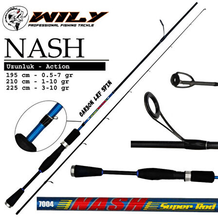 Wily Nash 225 Cm 3-10 Gr 2P LRF Olta Kamışı