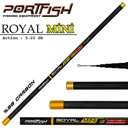 Portfish Mini Royal Carbon Göl Kamışı 720 cm 5-20 gr