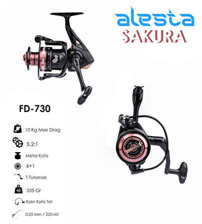 ALESTA SAKURA FD-730 3000 AL KAFA CNC KOL 6+1 BB OLTA MAKİNASI