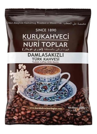 Nuri Toplar Türk Kahvesi Damla Sakızlı 100 gr