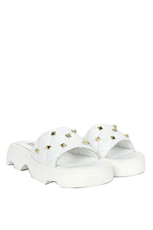 Lertora Kadın Terlik - Beyaz