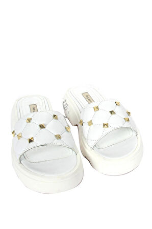 Lertora Kadın Terlik - Beyaz