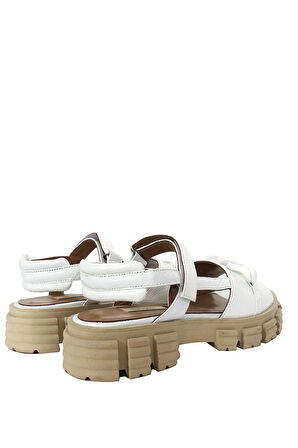 Javiera Kadın Sandalet - Beyaz