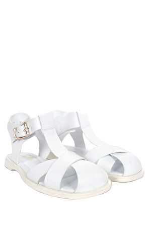 Rizzo Kadın Sandalet - Beyaz