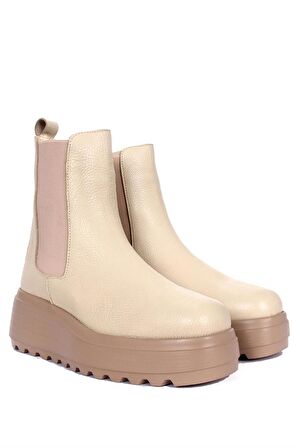 Castalino Kadın Bot - Bej