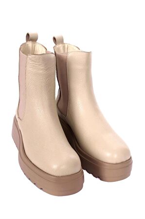 Castalino Kadın Bot - Bej