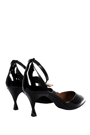 Krana Siyah Kadın Sandalet