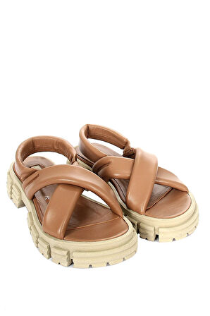 Alessia Kadın Sandalet - Vizon