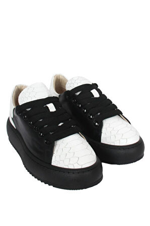 Mediana Kadın Ayakkabı - Beyaz-Siyah