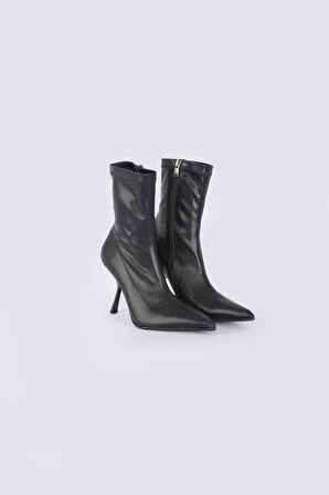 Luisa Kadın Bot - Siyah Deri