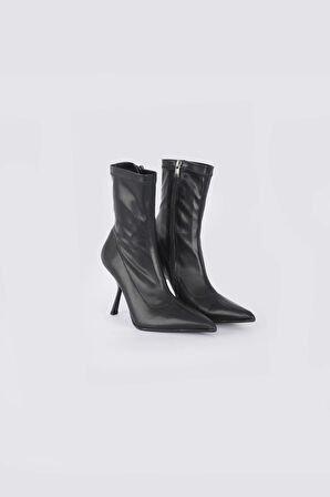 Luisa Kadın Bot - Siyah Deri