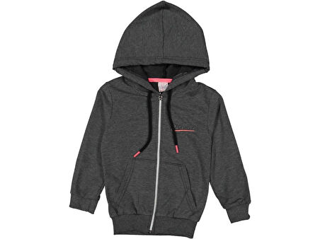 KIZ 9/12 YAŞ PICESO FERMUARLI KAPŞONLU SWEAT HIRKA