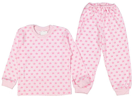 UNISEX 4/6 YAŞ BÜYÜK  YILDIZ BASKILI PİJAMA TAKIM