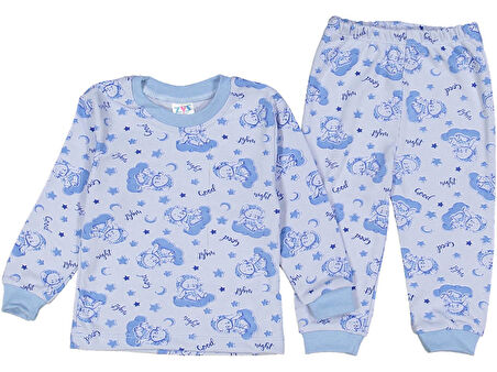 UNISEX 1/3 YAŞ GOOD NİGHT BASKILI PİJAMA TAKIM