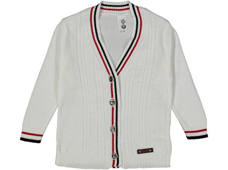 KIZ 1/4 YAŞ RENKLİ ÇİZGİLİ TRİKO HIRKA
