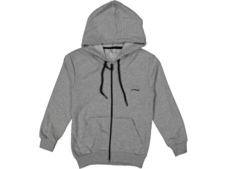 ERKEK 13/16 YAŞ PAN FERMUARLI KAPLONLU SWEAT HIRKA