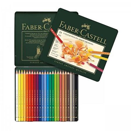 Faber Castell Polychromos Kuru Boya Kalemi 24 Renk