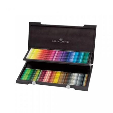 Faber Castell Polychromos 120 Renk Ahşap Kutu Kuru Boya