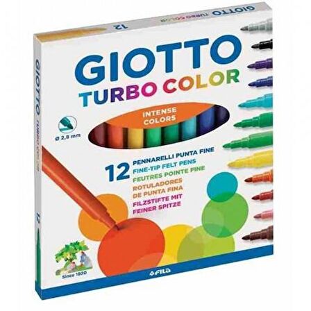 Giotto Turbo Color 12'li Keçeli Kalem 416000