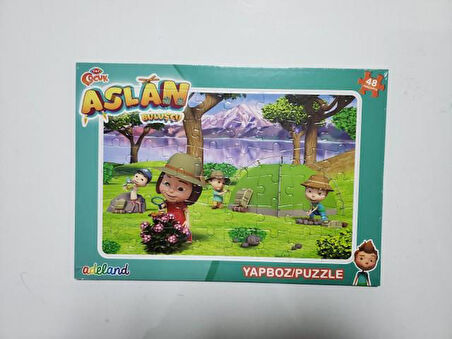 Adeland Trt Çocuk Aslan Buluşçu 48 Parça Yapboz (Puzzle)