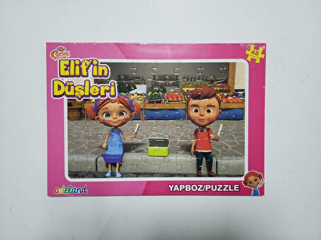 Adeland Trt Çocuk Elif'in Düşleri 48 Parça Yapboz (Puzzle)