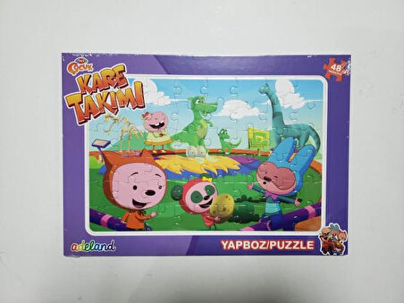 Adeland Trt Çocuk Kare Takımı 48 Parça Yapboz (Puzzle)