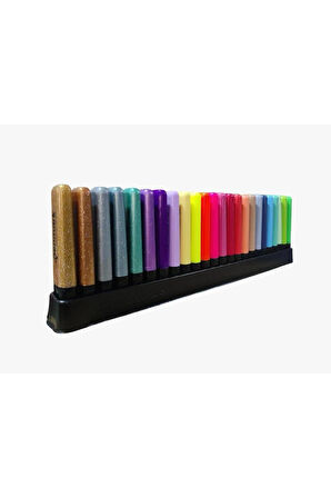 Penmark  MASAÜSTÜ STANTLI 24 ADET FOSFORLU KALEM-PENMARK-6SİM-6PASTEL-6NEON-6TROPİK