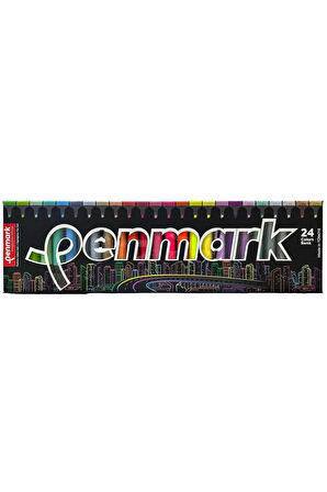 penmark 24 RENK STANDLI FOSFORLU KALEM SETİ