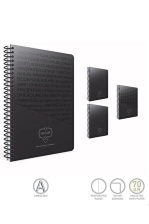 Gıpta Headlıne Spiral Karton Kapaklı Defter (a4)-80 Yaprak ( Çizgili )