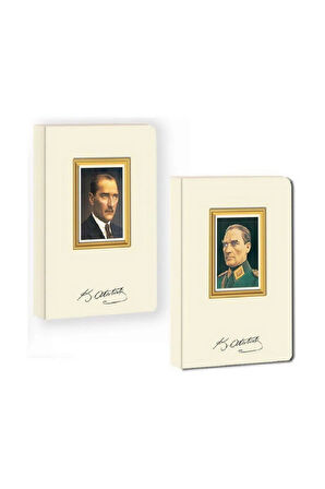 Keskin Color Atatürk 14x20 80 Yaprak Çizgili Sert Kpk Ciltli Defter