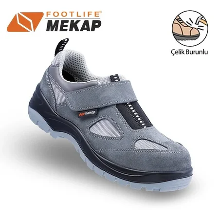 Mekap Jüpiter 157 S1 Çelik Burunlu İş Ayakkabısı-NUBUK GRI