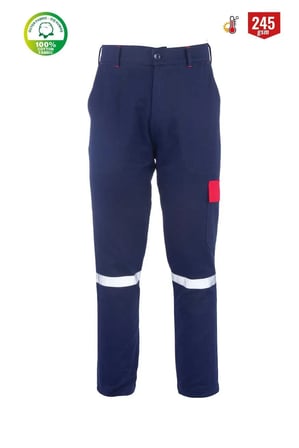 My Form Santo 16/12 Gabardin Yazlık Pantolon-LACIVERT KIRMIZI