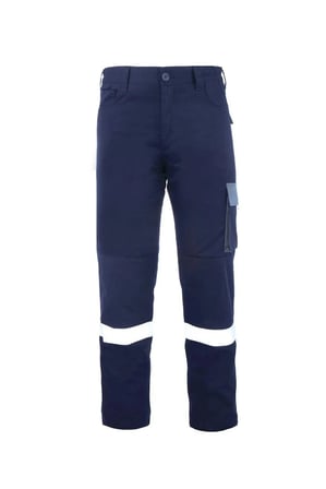 My Form Palmira Plus Harman Kumaş Pantolon-LACIVERT GRI