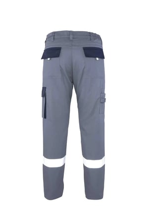My Form Palmira Plus Harman Kumaş Pantolon-GRI LACIVERT