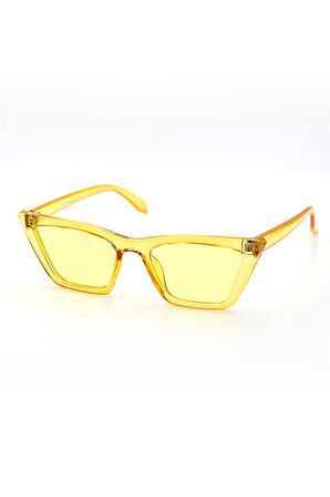 KADIN SARI CAT EYE UV400 GÜNEŞ GÖZLÜĞÜ SILVIO MONETTI - 3SM8020AR005