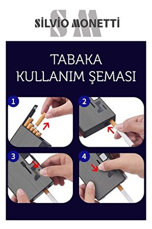 USB Şarjlı Çakmaklı Mentollü Sigara Tabakası