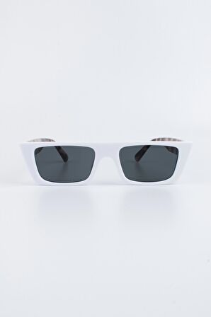 Kadın Beyaz UV 400 Korumalı Güneş Gözlüğü 23SM6033R05